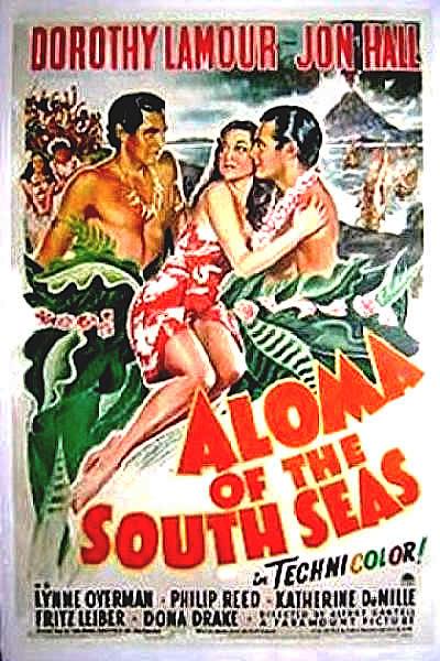 ALOMA OF THE SOUTH SEAS 1 sheet